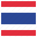 country, flag, national, thailand