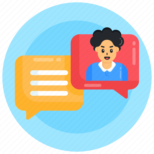 Messaging, chatting, conversation, discussion, talk icon - Download on Iconfinder
