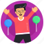 balloons, joy, party, celebrations, man enjoying 