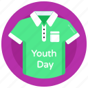 tee, shirt, apparel, youth day shirt, clothes