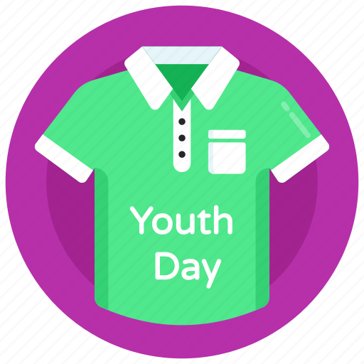 Tee, shirt, apparel, youth day shirt, clothes icon - Download on Iconfinder