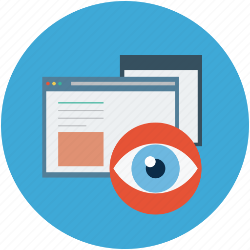 Web privacy, window viewer, internet history, internet supervision icon - Download on Iconfinder