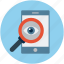 hacking, identity check, search, magnifier, mobile, seo 