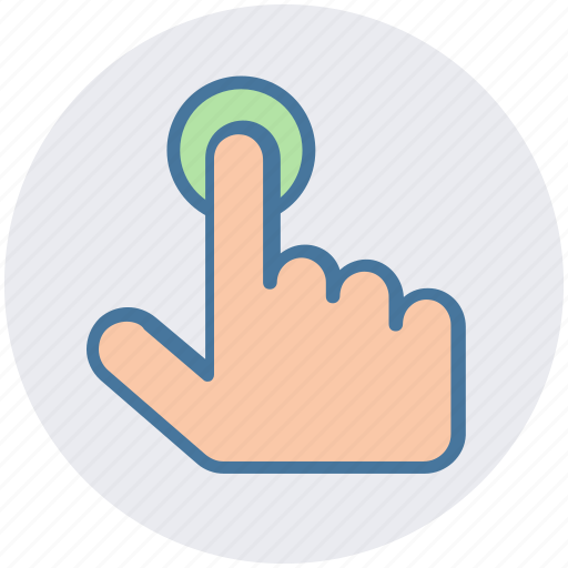 Finger touch, hand gesture, hand pointing, hand touch, hand touching, pointing sign icon - Download on Iconfinder