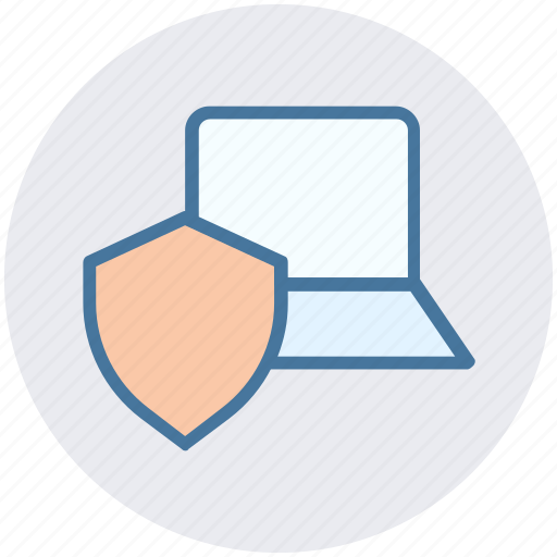 Internet security, internet security concept, laptop, laptop with shield, security concept icon - Download on Iconfinder