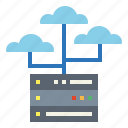 database, hosting, network, server