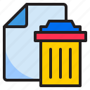 trash, file, document, format, extension