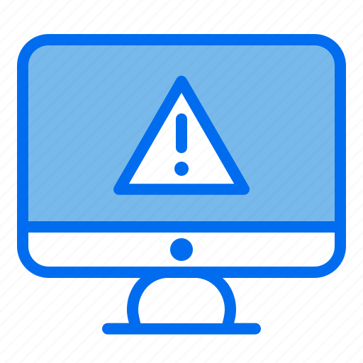 Computer, alert, problem, warning, error icon - Download on Iconfinder