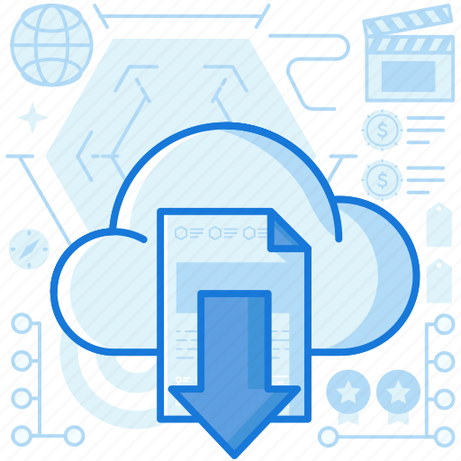 Arrow, cloud, document, down, download, storage, transfer icon - Download on Iconfinder