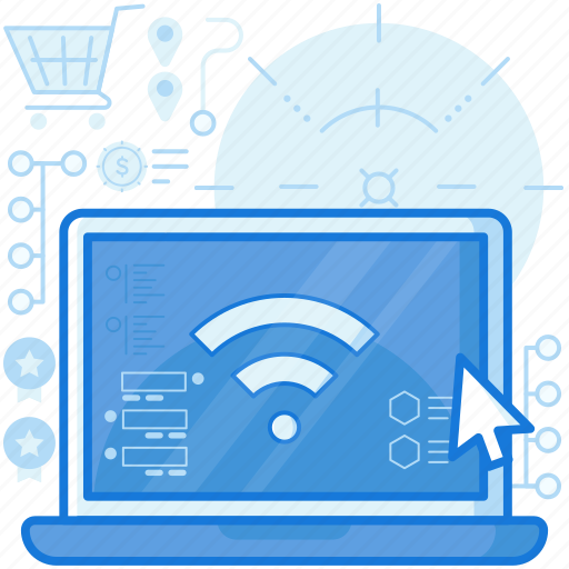 Computer, connect, connection, internet, laptop, wifi, wireless icon - Download on Iconfinder