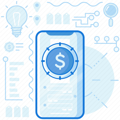 Coin, dollar, finance, mobile, money, phone, smartphone icon - Download on Iconfinder