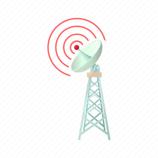 Antenna, cartoon, communication, dish, telecommunication, tower, wireless icon - Download on Iconfinder