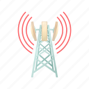 antenna, cartoon, communication, dish, telecommunication, tower, wireless