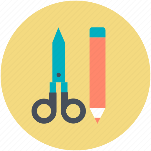 Drafting, hand tools, pencil, scissor, sketch icon - Download on Iconfinder