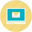 electronic mail, email, envelope sign, internet, laptop screen, modern communication 