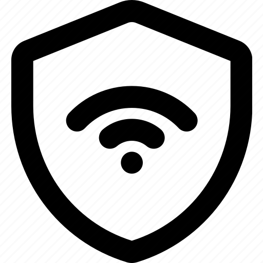 Wifi, internet, security, shield, protection icon - Download on Iconfinder