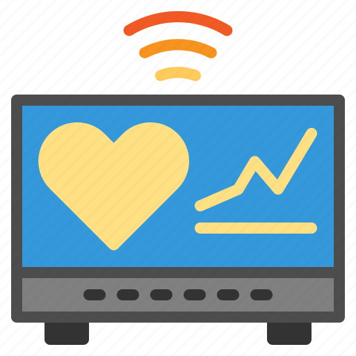 Cardiogram, ecg, heart, internet, monitor, pulse, things icon - Download on Iconfinder