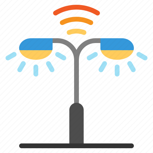 Electric, internet, lamp, light, street, things, wifi icon - Download on Iconfinder
