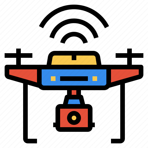 Camera, drone, electronics, fly, gadget, transport, wireless icon - Download on Iconfinder