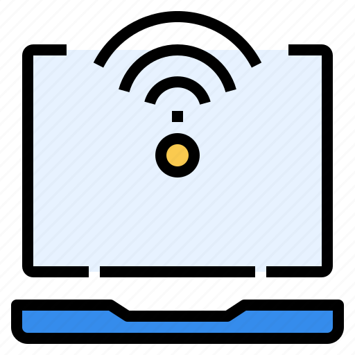 Business, communication, internet, laptop, online, signal icon - Download on Iconfinder