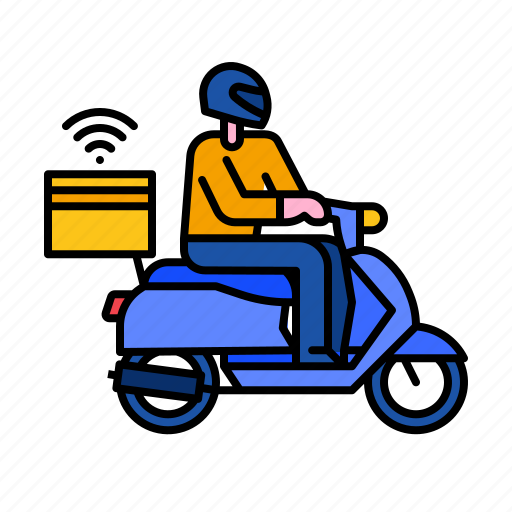 Food, delivery, order, service, fast, deliver, scooter icon - Download on Iconfinder