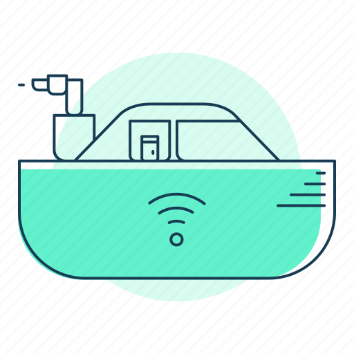 Sail boat, sail, boat, wifi, internet of things icon - Download on Iconfinder