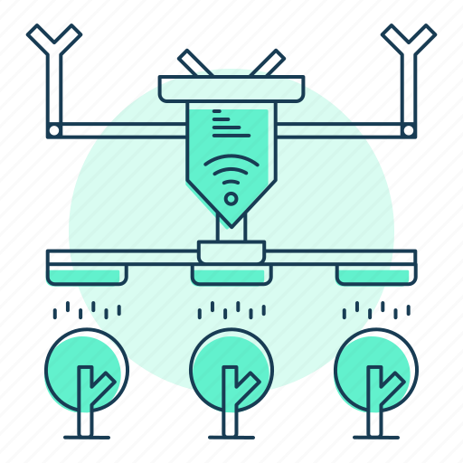 Smart farm, drone, water, wifi, internet of things icon - Download on Iconfinder