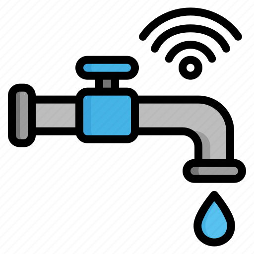 Faucet, tap, internet, connection, bathroom, water, network icon - Download on Iconfinder