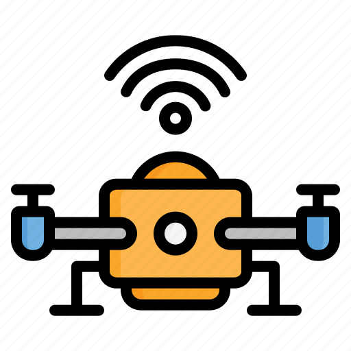 Drone, smart, internet, of, things, camera, quadcopter icon - Download on Iconfinder