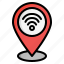 location, pin, internet, placeholder, pointer, wifi, map, navigation, gps 