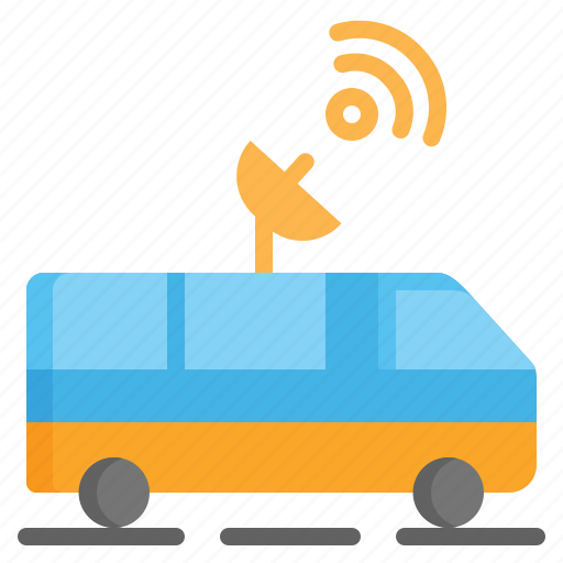 Car, broadcast, reporter, transportation, automobile, news, transport icon - Download on Iconfinder