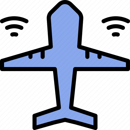 Airplane, communication, connection, internet, technology, transportation, wifi icon - Download on Iconfinder