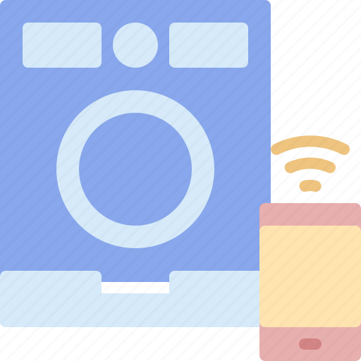 Device, electronic, internet, machine, smartphone, washing, wireless icon - Download on Iconfinder