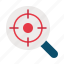 competitive, analysis, target, business, magnifying, loupe, searching, search, aim 