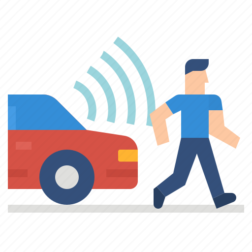 Car, internet, internet of things, pedestrian, transport, vehicle icon - Download on Iconfinder