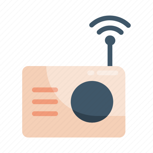 Broadcast, device, entertainment, listen, radio icon - Download on Iconfinder