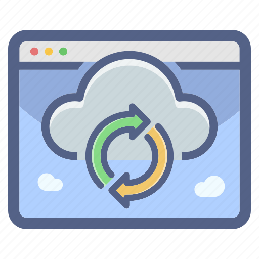 Cloud, data, network, server, storage, synchronization icon - Download on Iconfinder