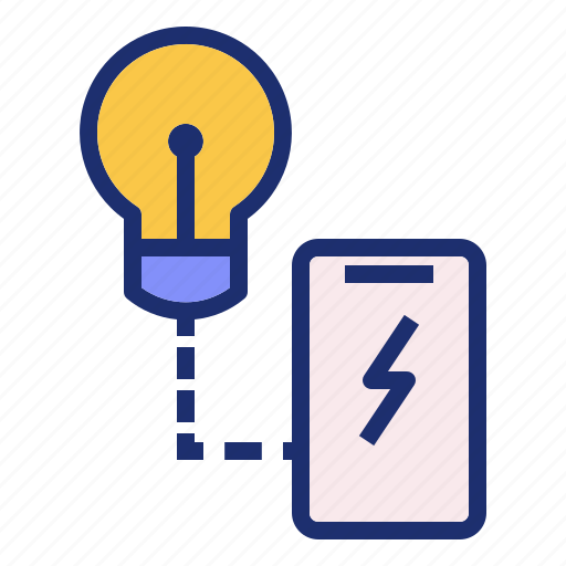 Connection, electricity, internet, internet of things, lamp, online, technology icon - Download on Iconfinder