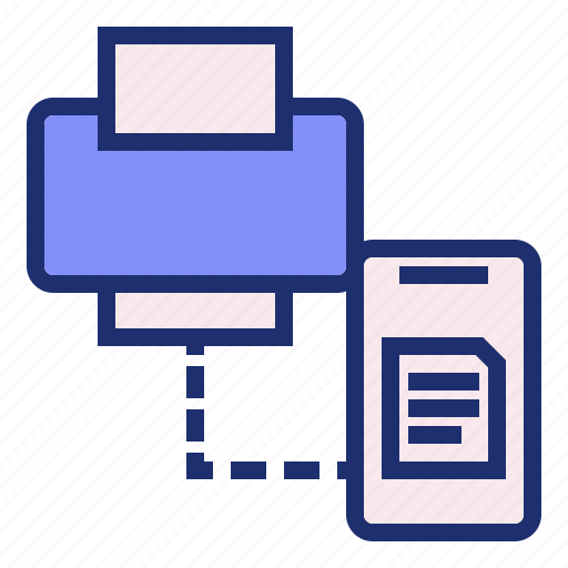 Connection, internet, internet of things, online, printer, technology icon - Download on Iconfinder