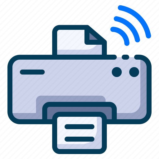 Digital, internet of things, iot, print, printer, technology, wireless icon - Download on Iconfinder