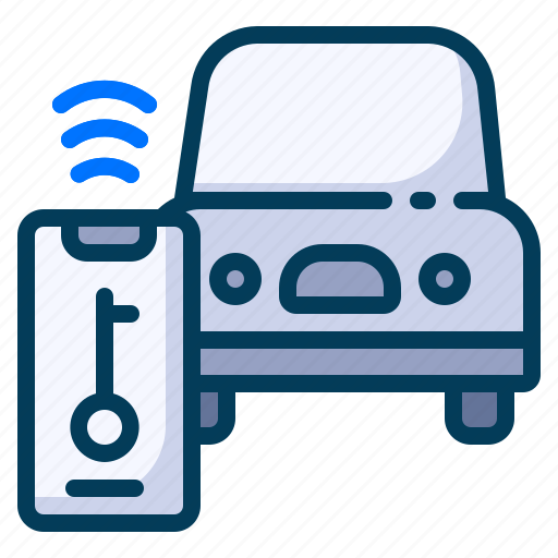 Digital, internet of things, iot, smart lock car, technology, vehicle, wireless icon - Download on Iconfinder