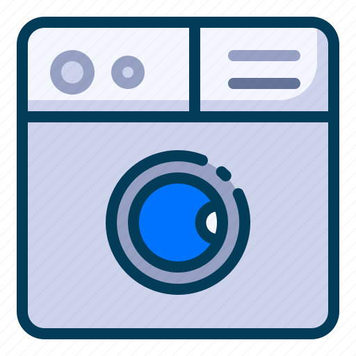 Digital, household, internet of things, iot, laundry, technology, washing machine icon - Download on Iconfinder