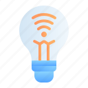 digital, idea, internet of things, iot, lamp, light bulb, technology 