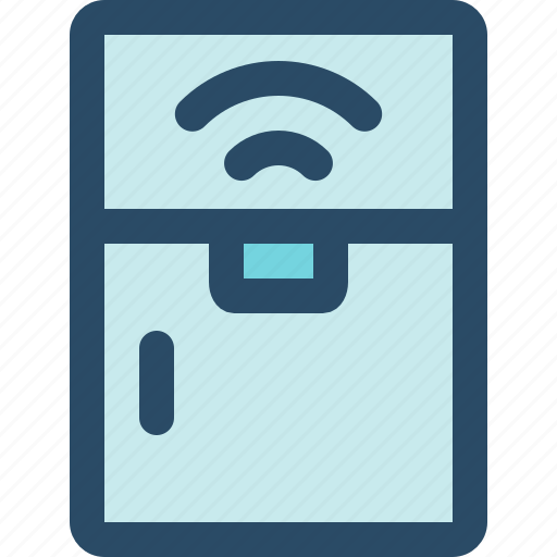 Fridge, internet of things, iot, kitchen, smart home, technology icon - Download on Iconfinder