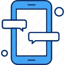 chat, message, mobile, phone