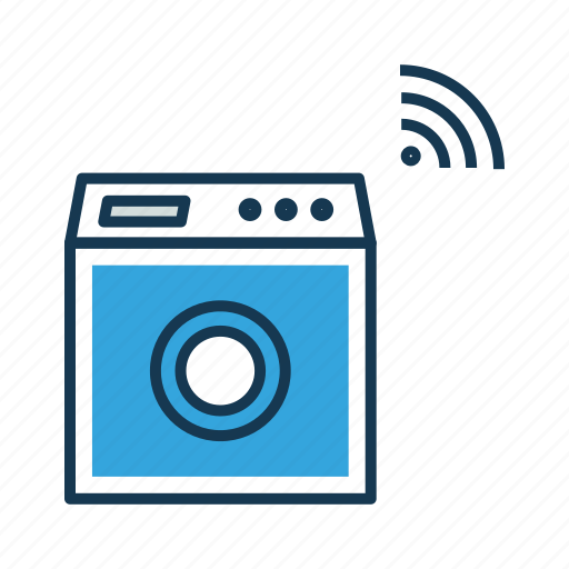 Automation, home, internet, internet of things, iot, smart, washing machine icon - Download on Iconfinder