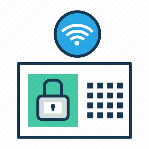 Home automation, internet of things, iot, security system, wireless connectivity icon - Download on Iconfinder