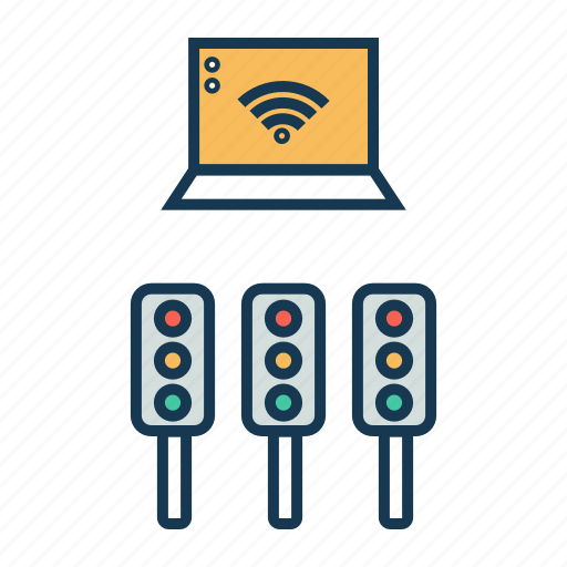 Automation, communiction, internet of things, iot, traffic signal icon - Download on Iconfinder