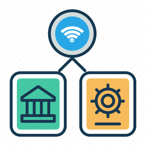 Bank, digital locker, iot, safety, security, wifi, wireless communicaiton icon - Download on Iconfinder
