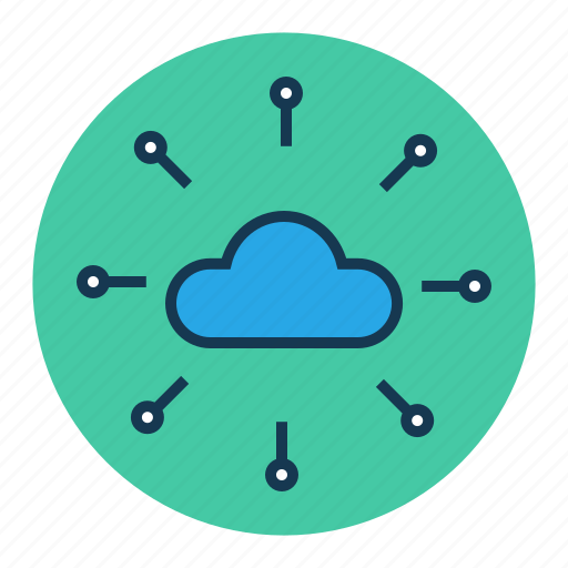 Cloud network, cloud server, cloud storage, communication, internet icon - Download on Iconfinder